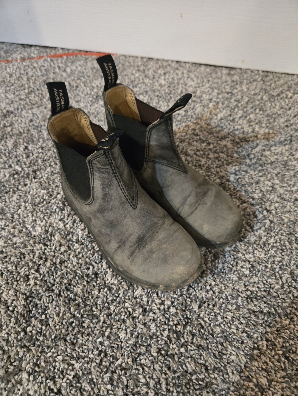 Blundstone Chelsea Leather Boots Rustic Black 12